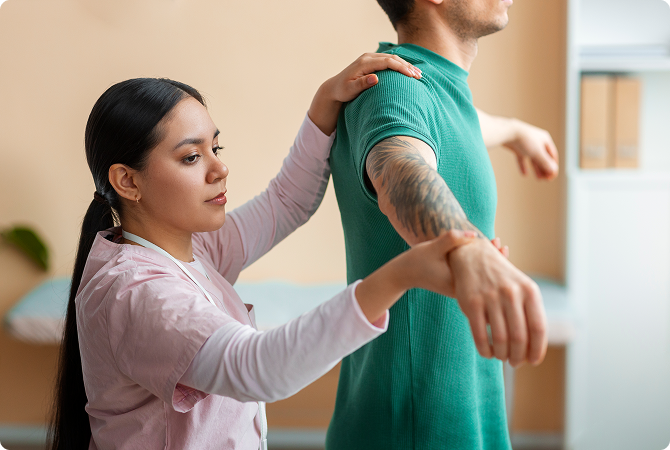 Frozen shoulder and physical therapy