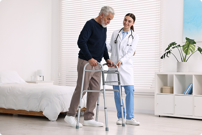 Difficulty walking and physical therapy